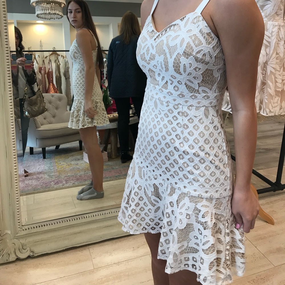 White lace dress